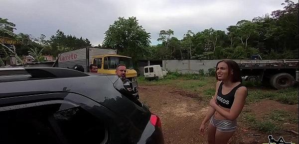  Making off da novinha fodendo no caminhão abandonado - Luara Amaral - Gustavo Bueno - Binho Ted - Sandro Lima
